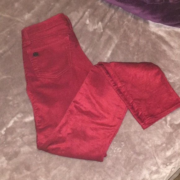 Rock & republic red corduroy skinnies 🍎 👄 - Picture 1 of 5